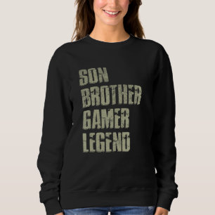 Sudadera Hermano hijo leyenda de los juegos para chicos ado