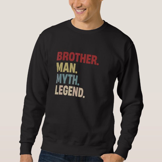 Sudadera Hermano Hombre Leyenda Padre Padre Para Niños (Anverso)