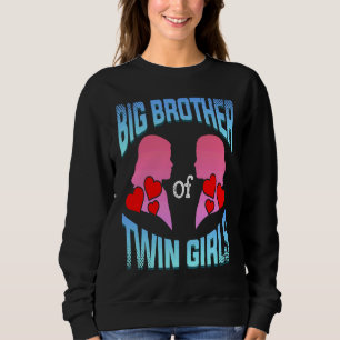 Sudadera Hermano Mayor De Gemelas Gemelos Hermanos Familia 