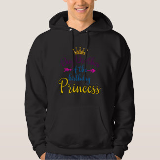 Sudadera Hermano Mayor De La Princesa De Cumpleaños Ropa De