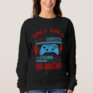 Sudadera Hermano Mayor Nivel Cargando Solo Nivel de Niño Co