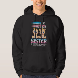 Sudadera Hermano o Hermana del Príncipe o Princesa Emociona