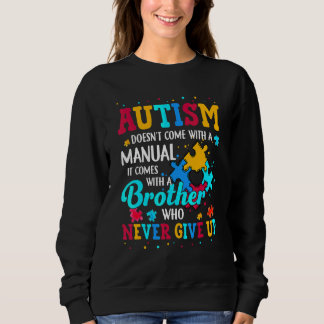 Sudadera Hermano Orgulloso Autismo Corazón Puzzle Concienci