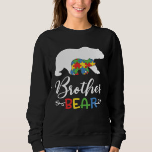 Sudadera Hermano Oso Conciencia del Autismo  Chico Bro