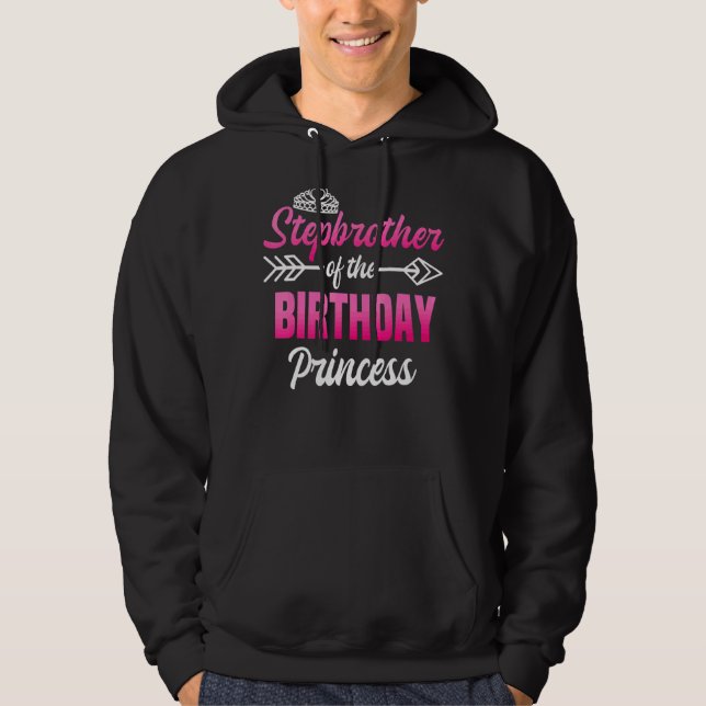 Sudadera Hermano Partero De La Princesa De Cumpleaños Fiest (Anverso)