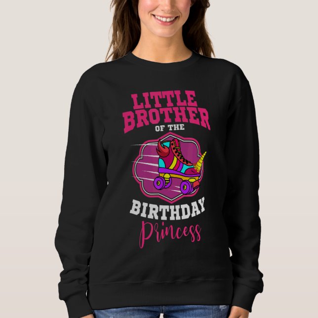 Sudadera Hermano Pequeño De La Princesa De Cumpleaños Rolle (Anverso)