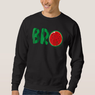 Sudadera Hermano Sandía  Caldo De Frutas De Verano Para Fam