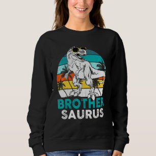 Sudadera Hermano Saurus Dinosaurio Familia T Rex Vint