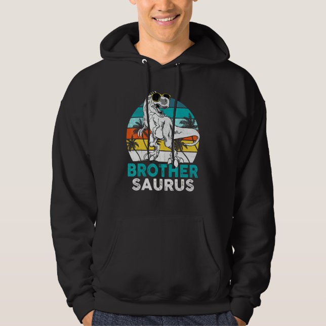 Sudadera Hermano Saurus Dinosaurio Familia T Rex Vint (Anverso)
