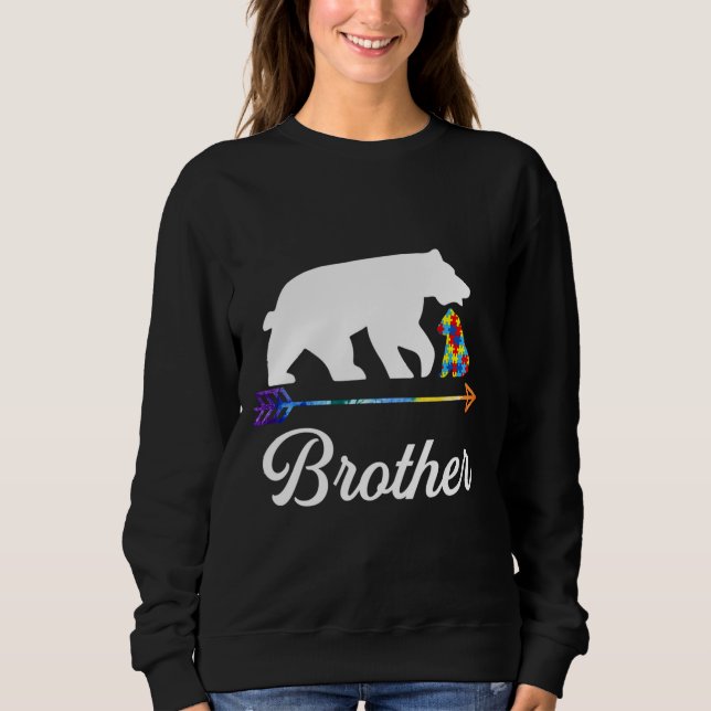 Sudadera Hermano Sufre Autismo Conciencia Hermano Autista O (Anverso)