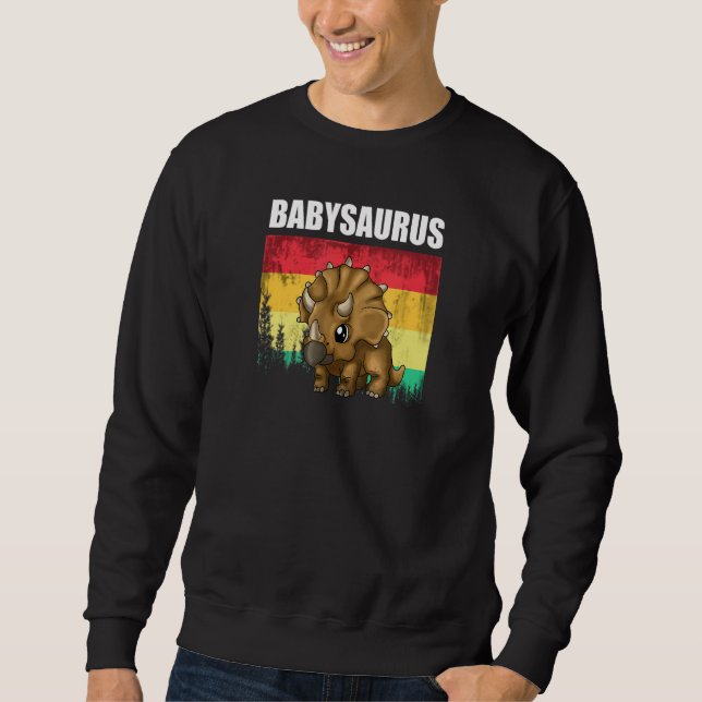 Sudadera Hermanos Familiares Hermano Pequeño Babysaurus Cut (Anverso)