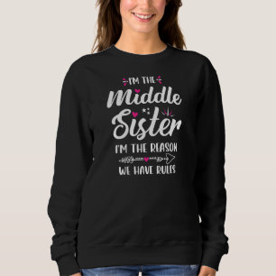 Sudadera Hermanos Soy Hermana Del Medio Soy Razón Por La Qu