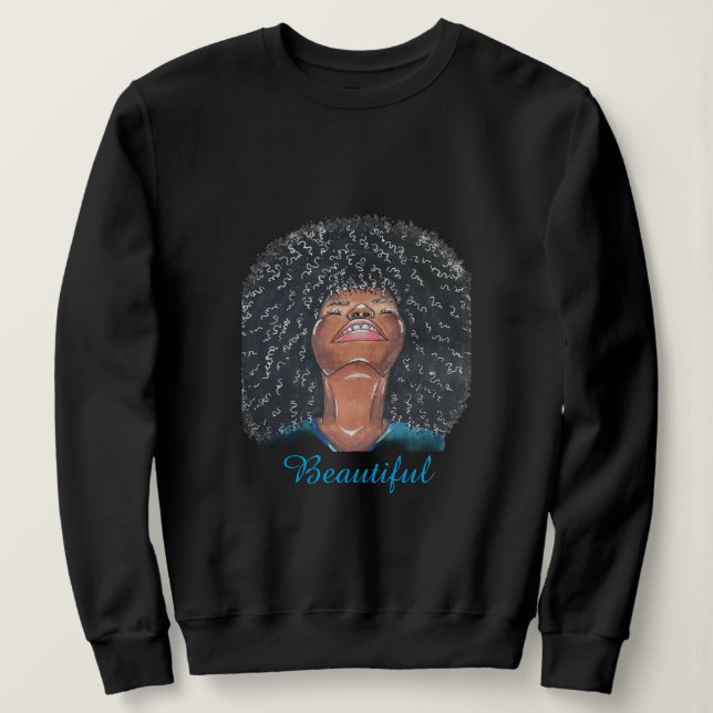 Sudadera "Hermosa"  (Anverso del diseño)