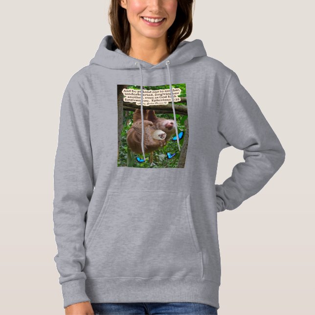 Sudadera Hermosa Escritura Eslovaca: Efesios 4:32 (Anverso)