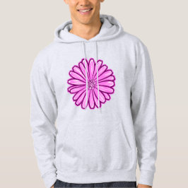 Sudadera Hermosa flor de margarita, Ilustracion de semitono