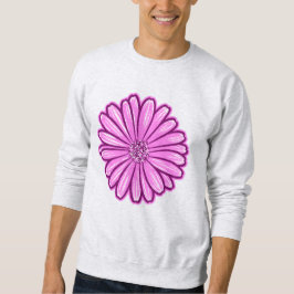 Sudadera Hermosa flor de margarita, Ilustracion de semitono