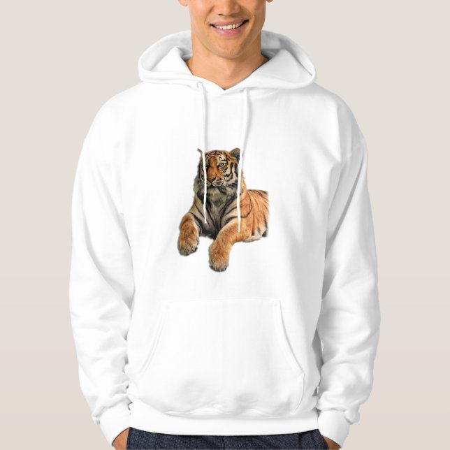 Sudadera Hermosa foto del tigre de Bengala y sus patas (Anverso)