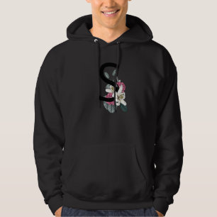 Sudadera Hermosa letra S floral inicial flores vintage mono