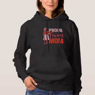 Sudadera Hermosa madre texana patriota Texas dice polilla d