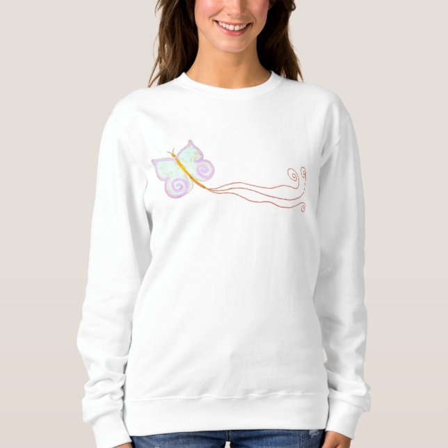 Sudadera Hermosa Mariposa Resumen Arte Usable (Anverso)