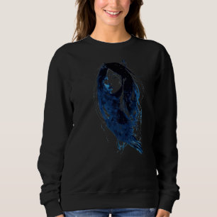 Sudadera Hermosa mujer serena con tinta rota