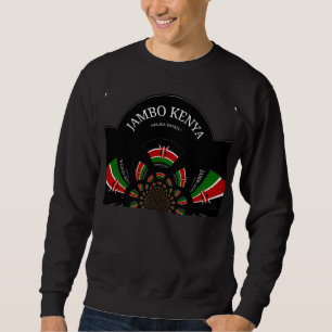 Sudadera Hermosa Tapicería de Kenia: Mariposa de la Bandera