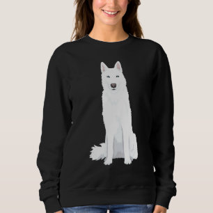 Sudadera Hermosa yegua siberiana blanca dulce de nieve blan