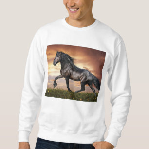 Sudadera Hermoso caballo negro