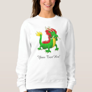 Sudadera Hermoso Dragón Azur Chino