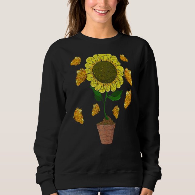 Sudadera Hermoso Entomólogo De Insectos De Girasol Hippie P (Anverso)