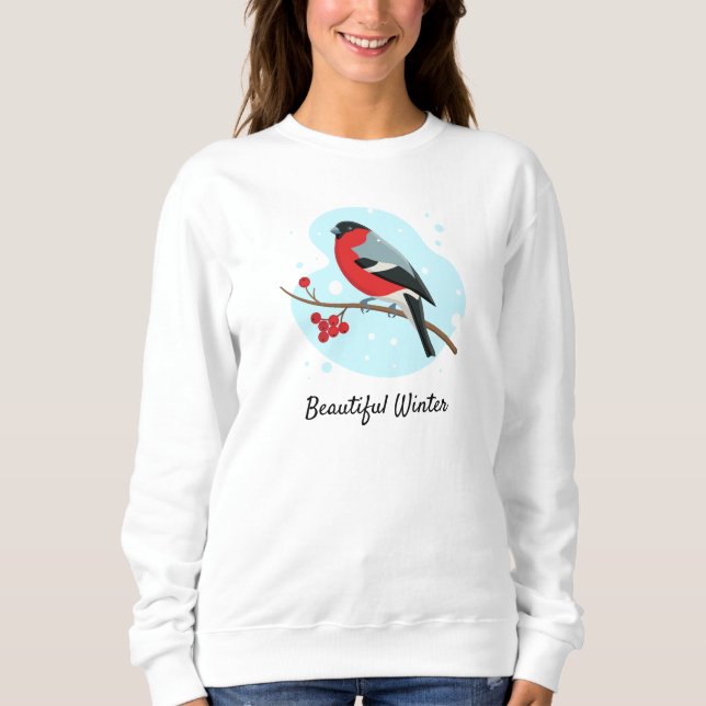 Sudadera Hermoso invierno Bullfinch (Anverso)