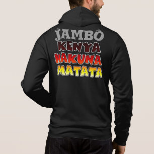 Sudadera Hermoso Jambo Kenia Hakuna Matata Arte Encantador