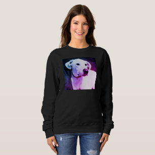 Sudadera Hermoso Labrador Blanco Recuperador Mezcla Perro P