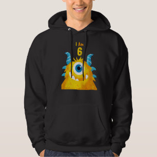 Sudadera Hermoso Monstruo de Cumpleaños Soy 6 Cumpleaños