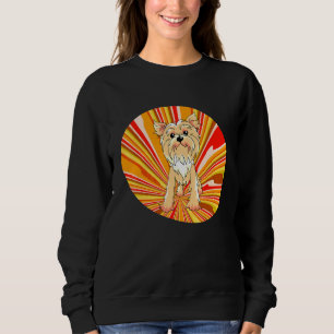 Sudadera Hermoso Perrito Retro Pop Dog  Yorkshire Terrier
