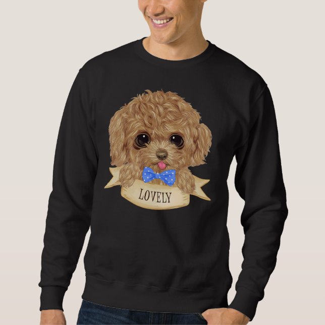 Sudadera Hermoso Perro de Poodle (Anverso)