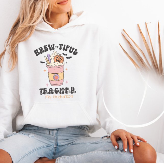 Sudadera Hermoso profesor de personalizable café de Hallowe (Subido por el creador)