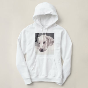 Sudadera Hermoso Regal White Labrador Mix Dog Gray Hoodie