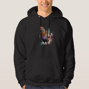 Sudadera Hermoso retrato de pollo acuático