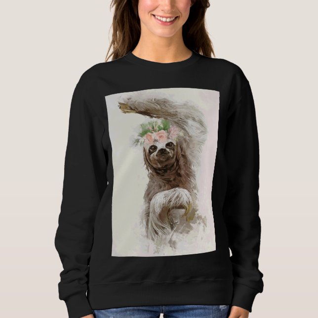 Sudadera Hermoso retrato eslovaco de la corona (Anverso)