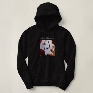 Sudadera Hermosos Navidades de perros con pipa blanca y nie