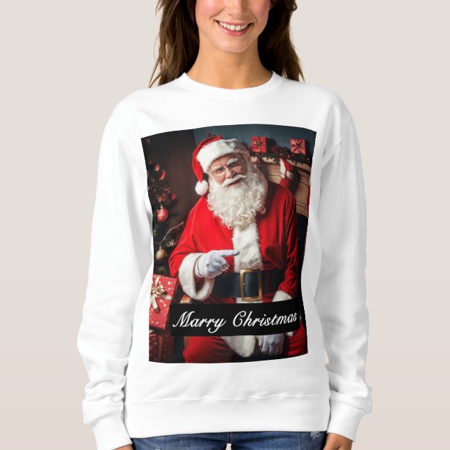Sudadera Hermosos Navidades elegantes personalizaron la cam (Anverso)