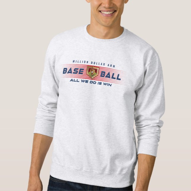 Sudadera Héroe de béisbol con brazo de millón de dólares |  (Anverso)
