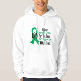 Sudadera Héroe de la cinta del cáncer de hígado mi papá