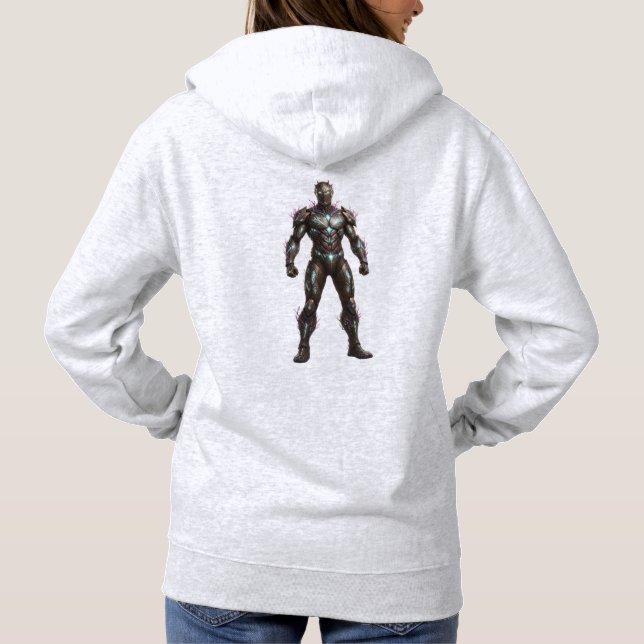 Sudadera Héroe de Mech Warrior Pullover SciFi Gamer BOLD (Reverso)