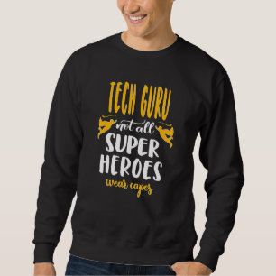 Sudadera Héroe de tecnología de bonito dice gurú tecnológic