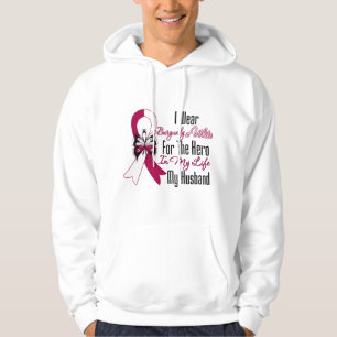 Sudadera Héroe del cáncer de cabeza y cuello mi marido