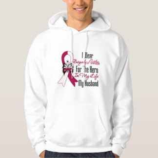 Sudadera Héroe del cáncer de cabeza y cuello mi marido