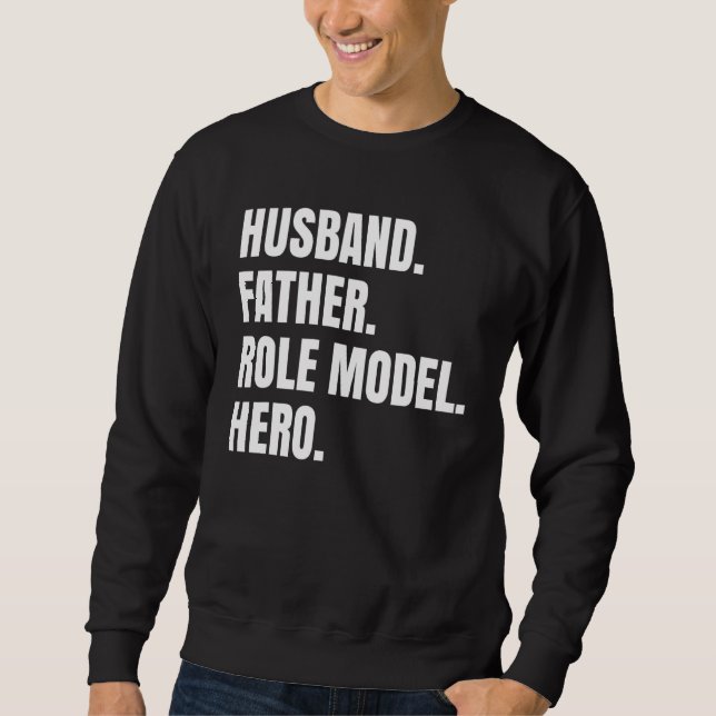 Sudadera Héroe del Modelo de Rol para Padre Esposo Para Pad (Anverso)