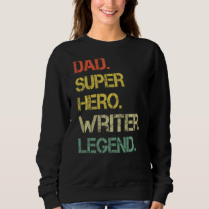 Sudadera Héroe escritor de estilo vintage masculino